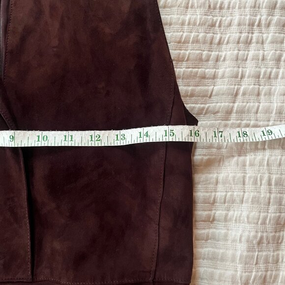 Vince 100% Lamb leather Suede Dress - 4 - Picture 5 of 15